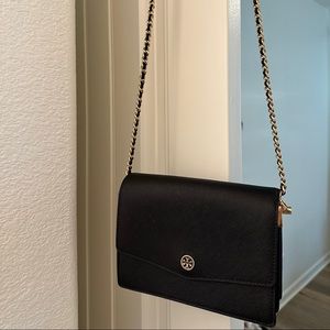 Tory Burch Mini Robinson Leather Shoulder Bag